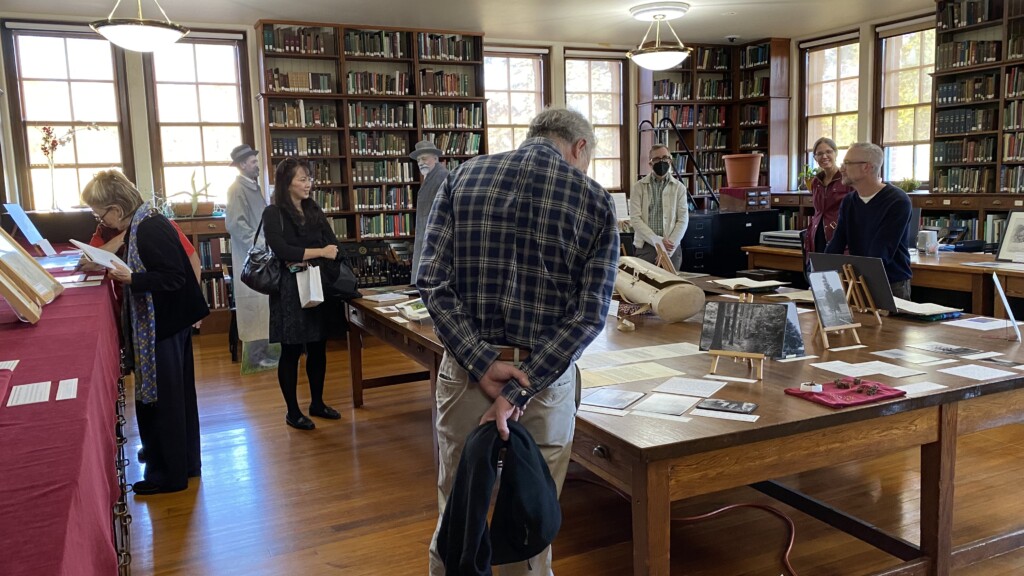 A special display of expedition equipment, journals, and photographs in the Arnold Arboretum Library help illustrate the Arboretum’s 120-year engagement with China